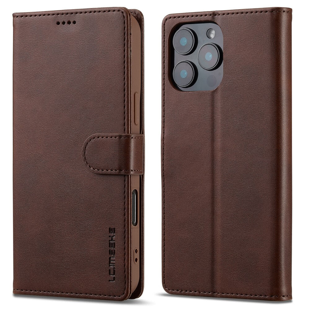 iPhone 16 Pro - LC.IMEEKE Custodia in pelle