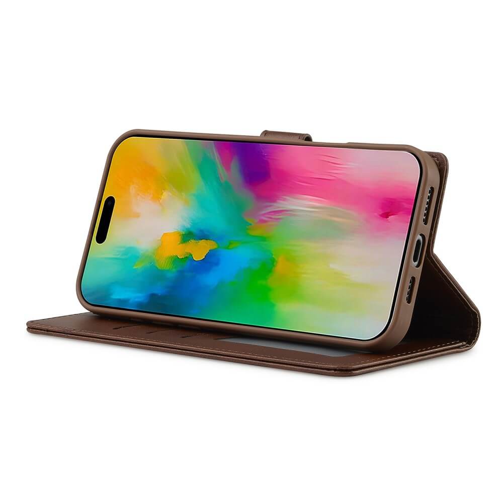 iPhone 16 Pro - LC.IMEEKE Custodia in pelle