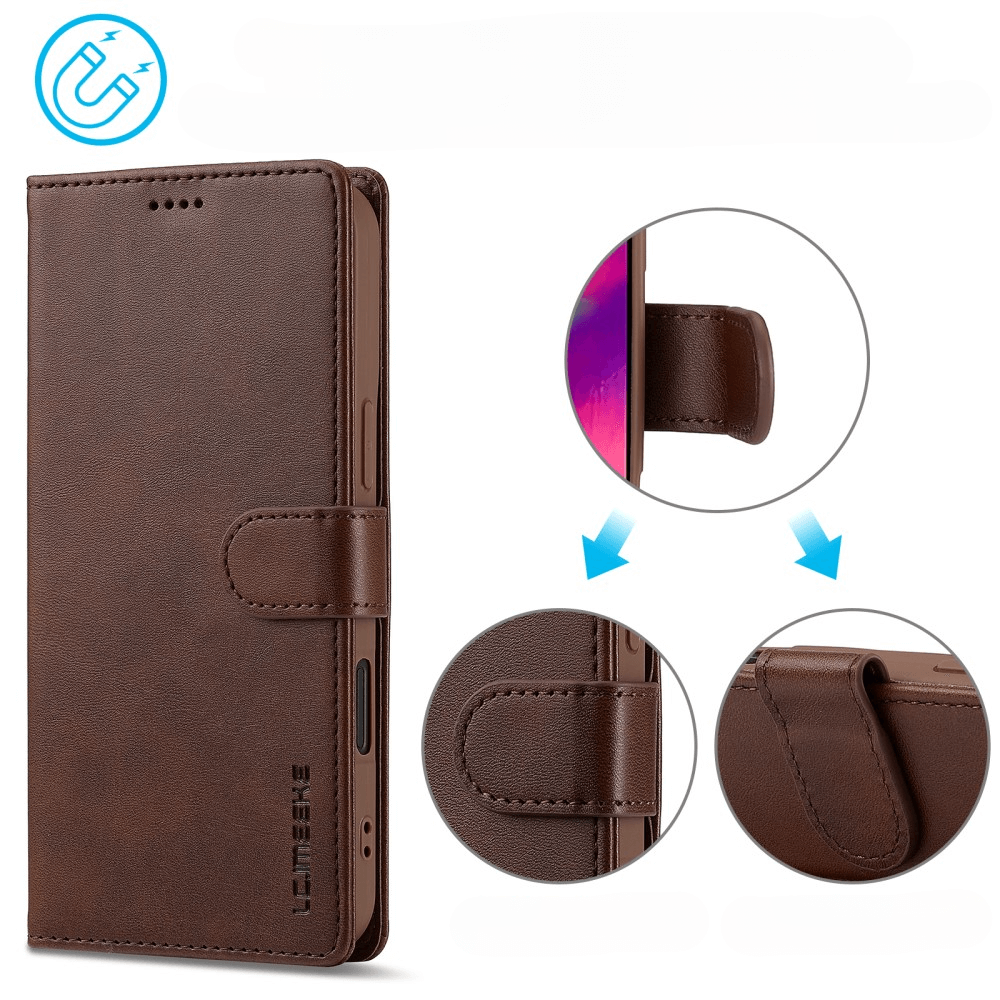 iPhone 16 Pro - LC.IMEEKE Custodia in pelle