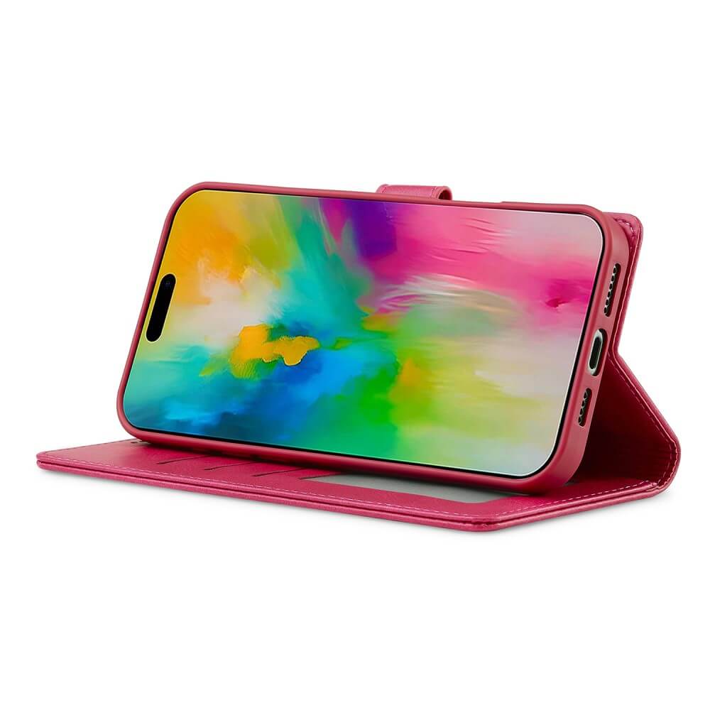 iPhone 16 Pro - LC.IMEEKE Custodia in pelle