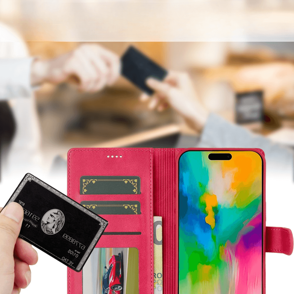 iPhone 16 Pro - LC.IMEEKE Custodia in pelle