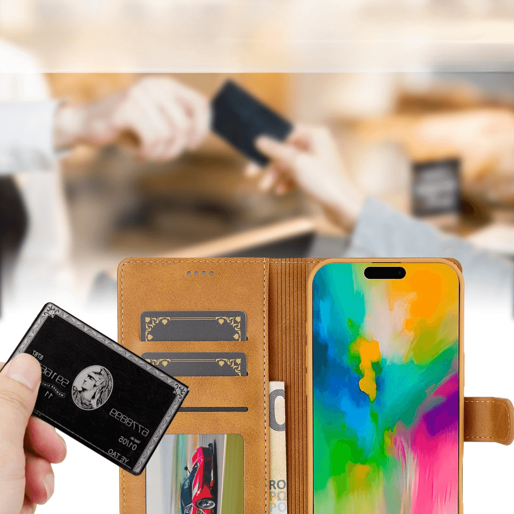 iPhone 16 Pro Max - LC.IMEEKE Custodia in pelle