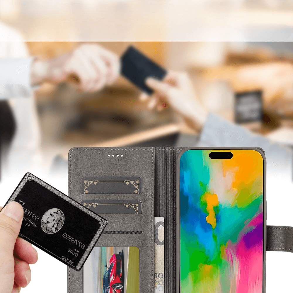 iPhone 16 Pro Max - LC.IMEEKE Custodia in pelle