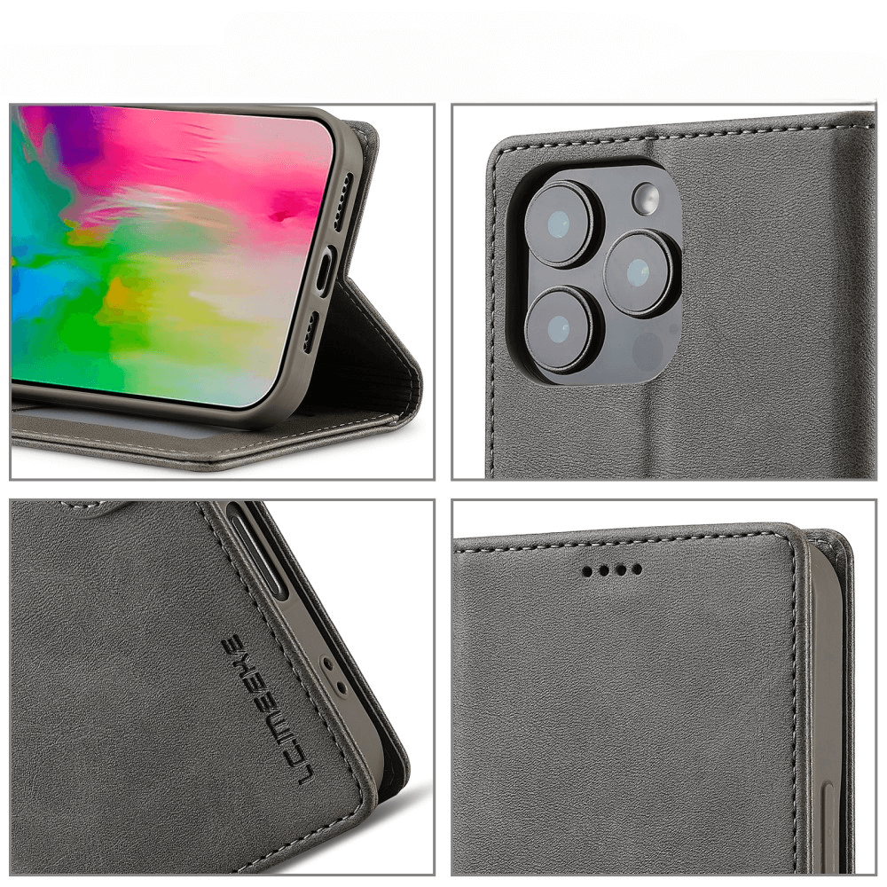 iPhone 16 Pro Max - LC.IMEEKE Custodia in pelle