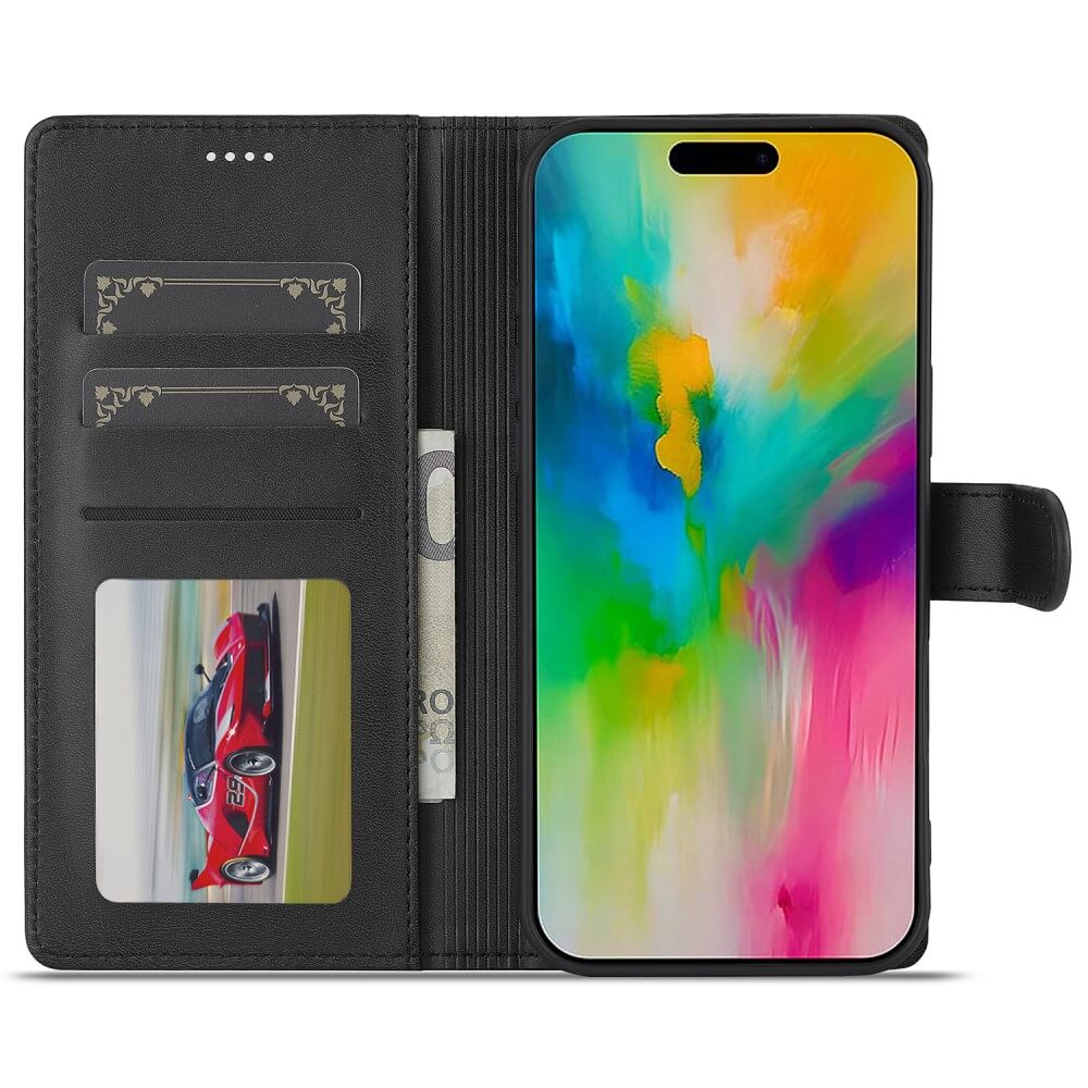 iPhone 16 Pro Max - LC.IMEEKE Custodia in pelle