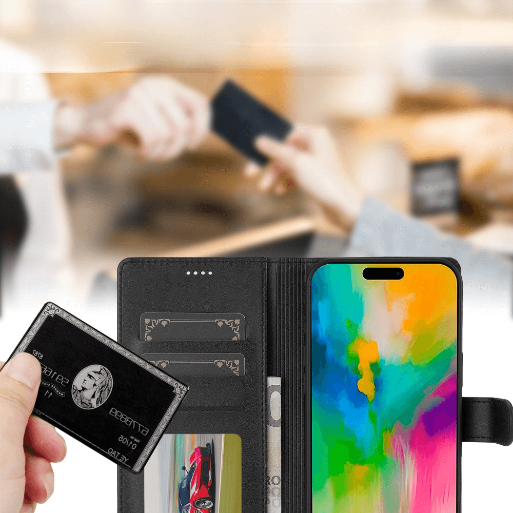 iPhone 16 Pro Max - LC.IMEEKE Custodia in pelle