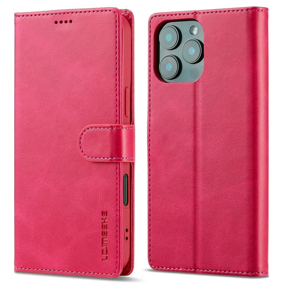 iPhone 16 Pro Max - LC.IMEEKE Custodia in pelle