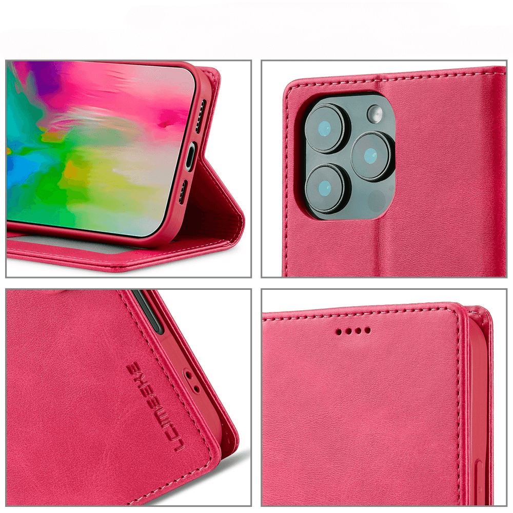 iPhone 16 Pro Max - LC.IMEEKE Custodia in pelle