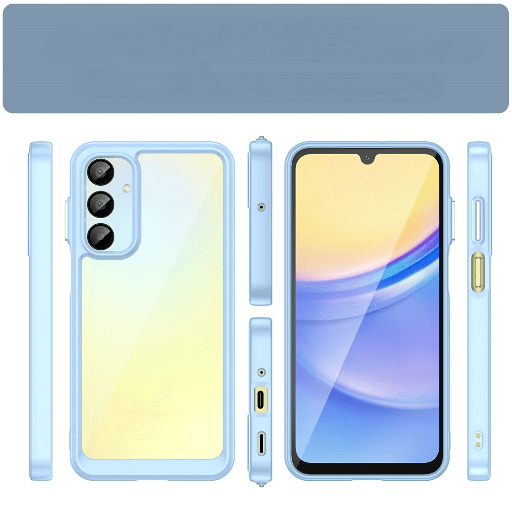 Galaxy A16 - Schützende Acryl-Handyhülle mit erhöhtem Rand