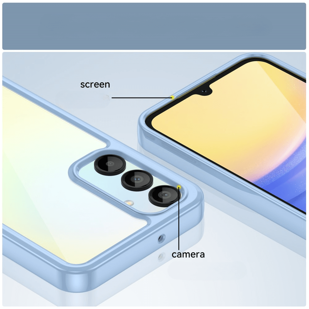 Galaxy A16 - Schützende Acryl-Handyhülle mit erhöhtem Rand