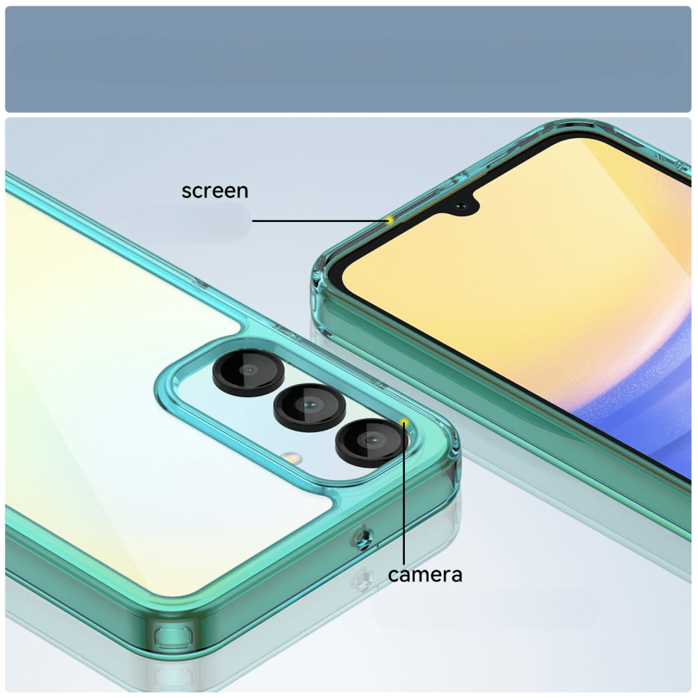 Galaxy A16 - Schützende Acryl-Handyhülle mit erhöhtem Rand