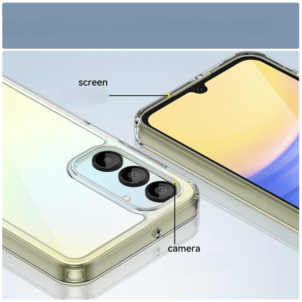 Galaxy A16 - Schützende Acryl-Handyhülle mit erhöhtem Rand