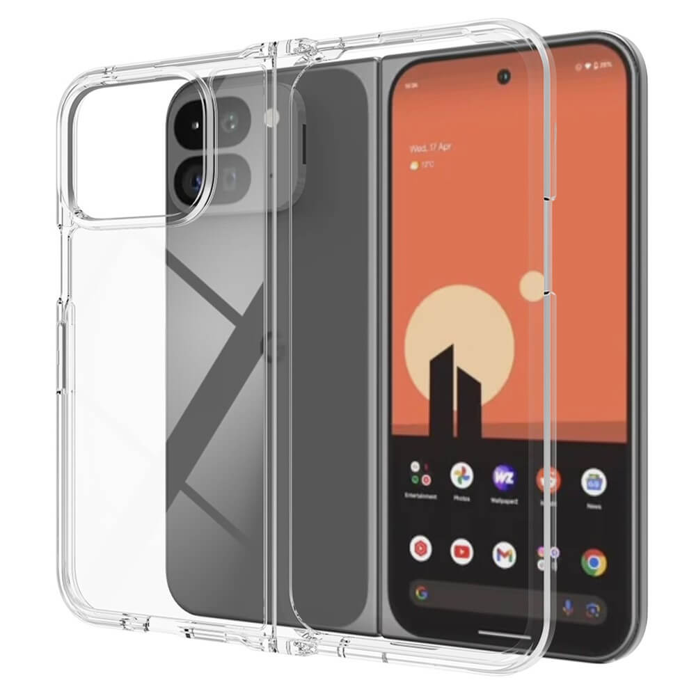 Google Pixel 9 Pro Fold - Coque acrylique protective avec bords surélevé