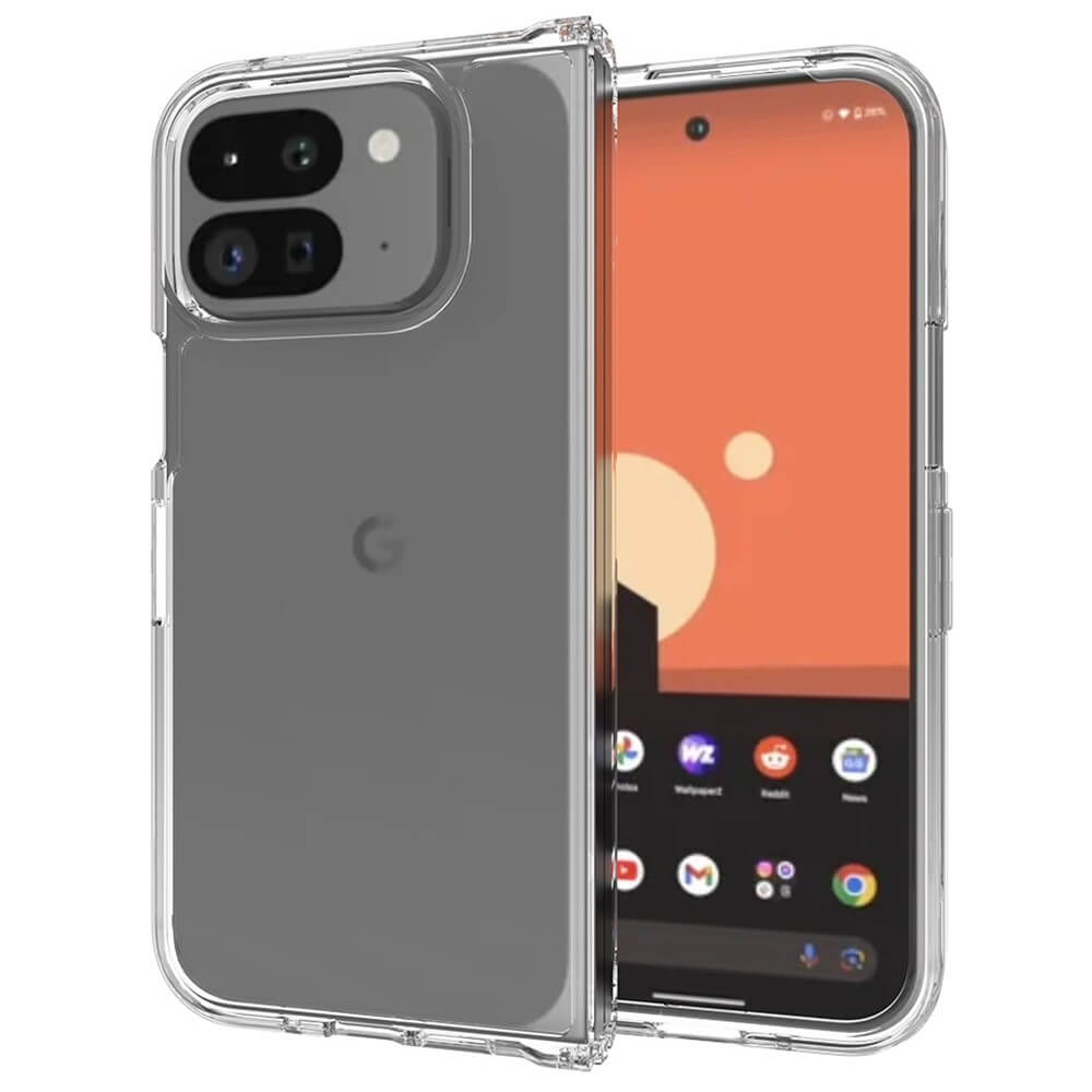 Google Pixel 9 Pro Fold - Coque acrylique protective avec bords surélevé