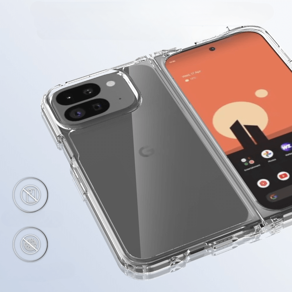 Google Pixel 9 Pro Fold - Coque acrylique protective avec bords surélevé