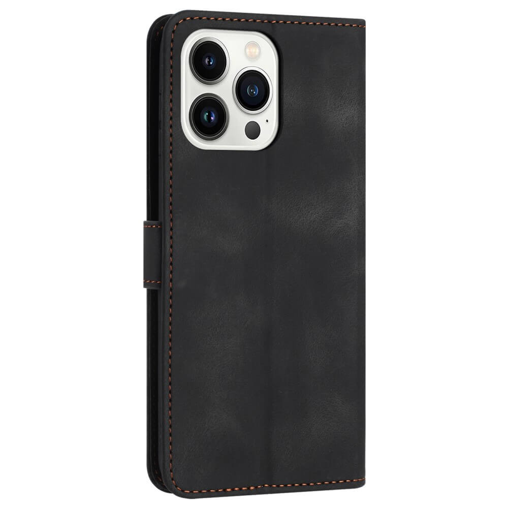 iPhone 16 Pro - Custodia in pelle scamosciata dal design vintage