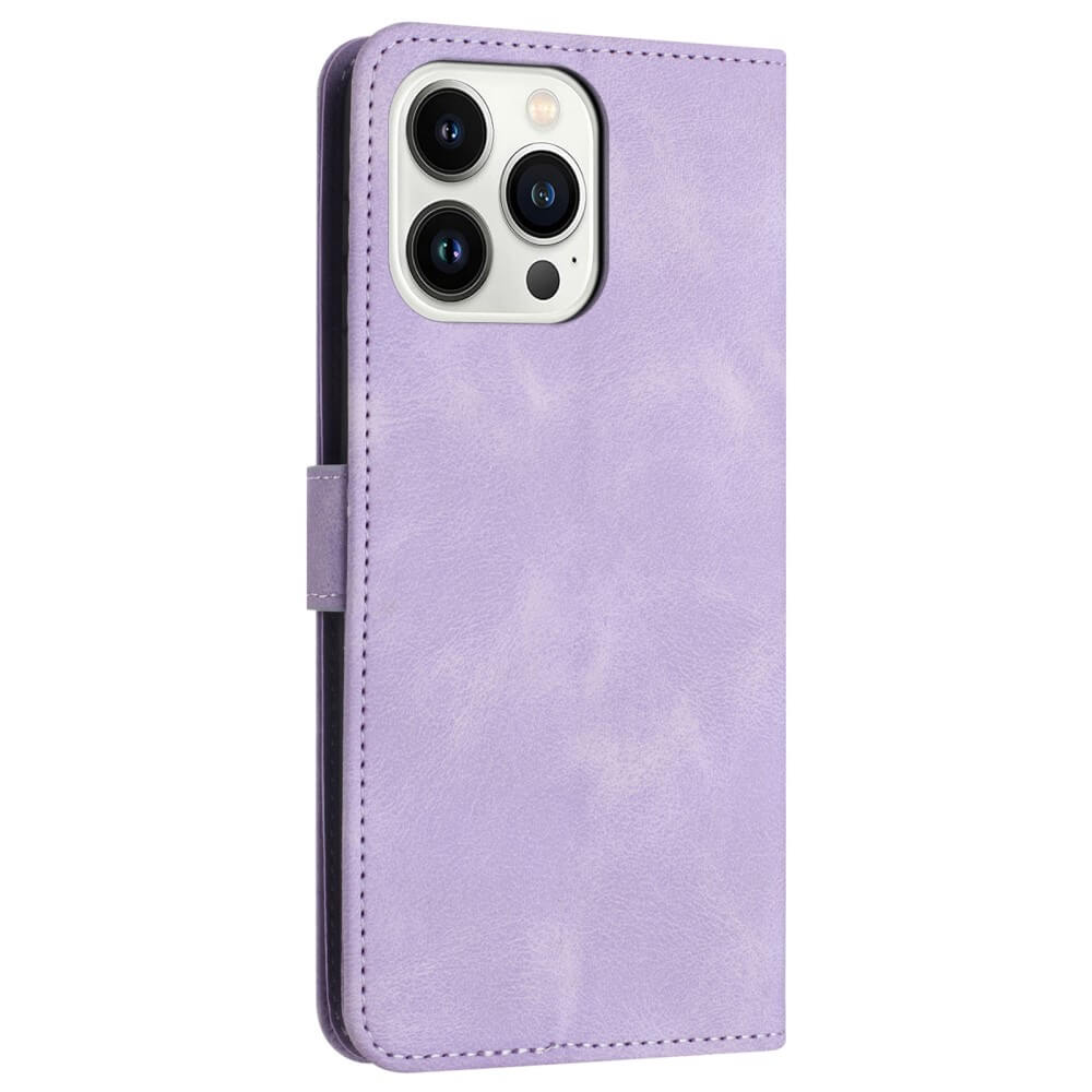 iPhone 16 Pro - Custodia in pelle scamosciata dal design vintage