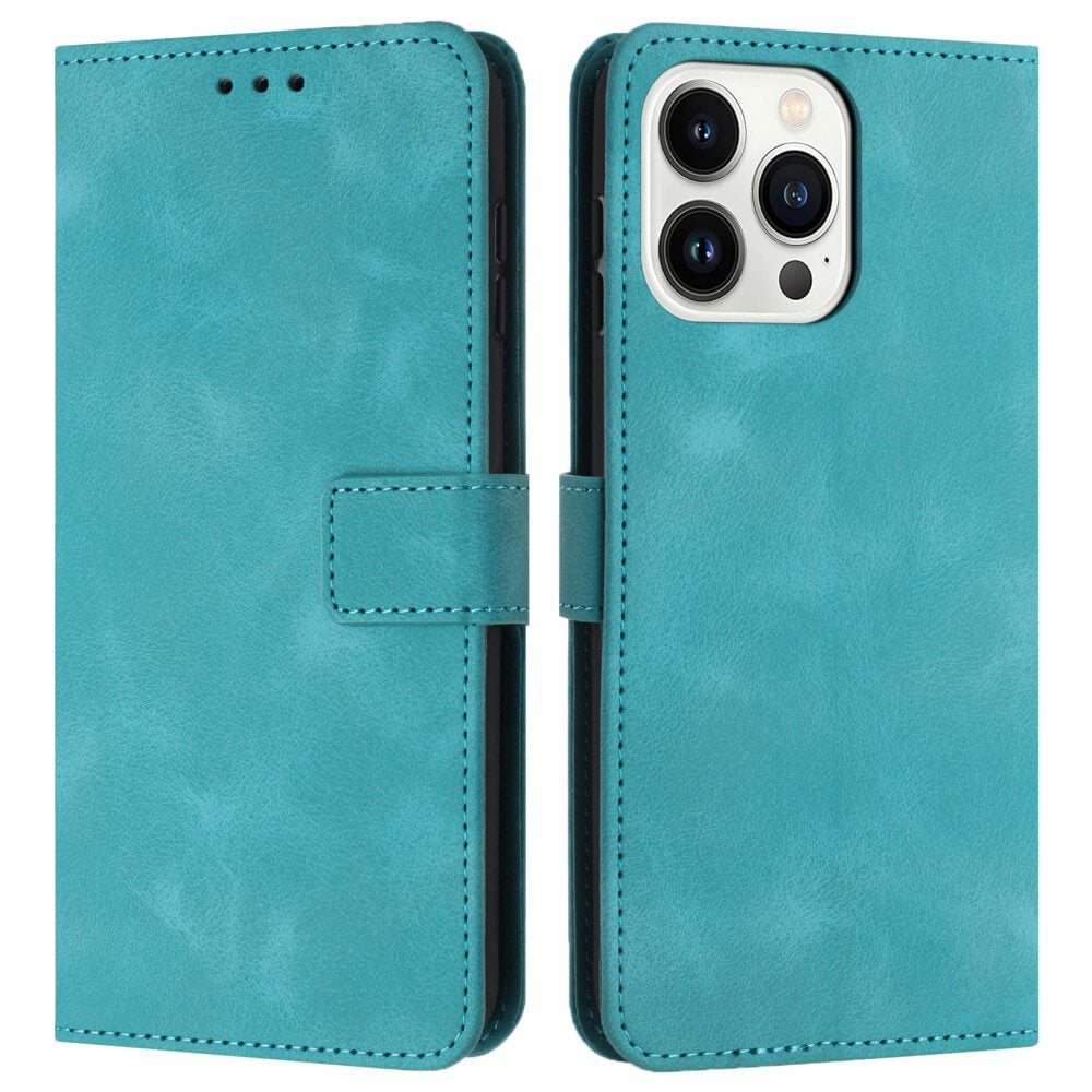 iPhone 16 Pro - Custodia in pelle scamosciata dal design vintage