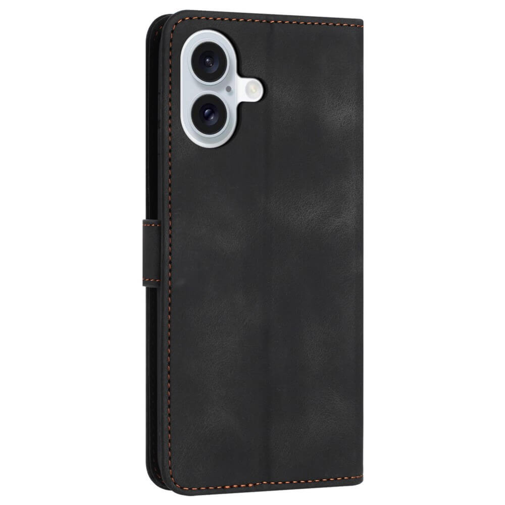 iPhone 16 Plus - Custodia in pelle scamosciata dal design vintage
