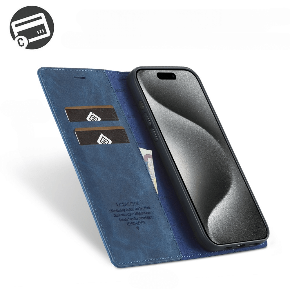 iPhone 16 Pro - LC.IMEEKE Custodia Flip Case Vintage