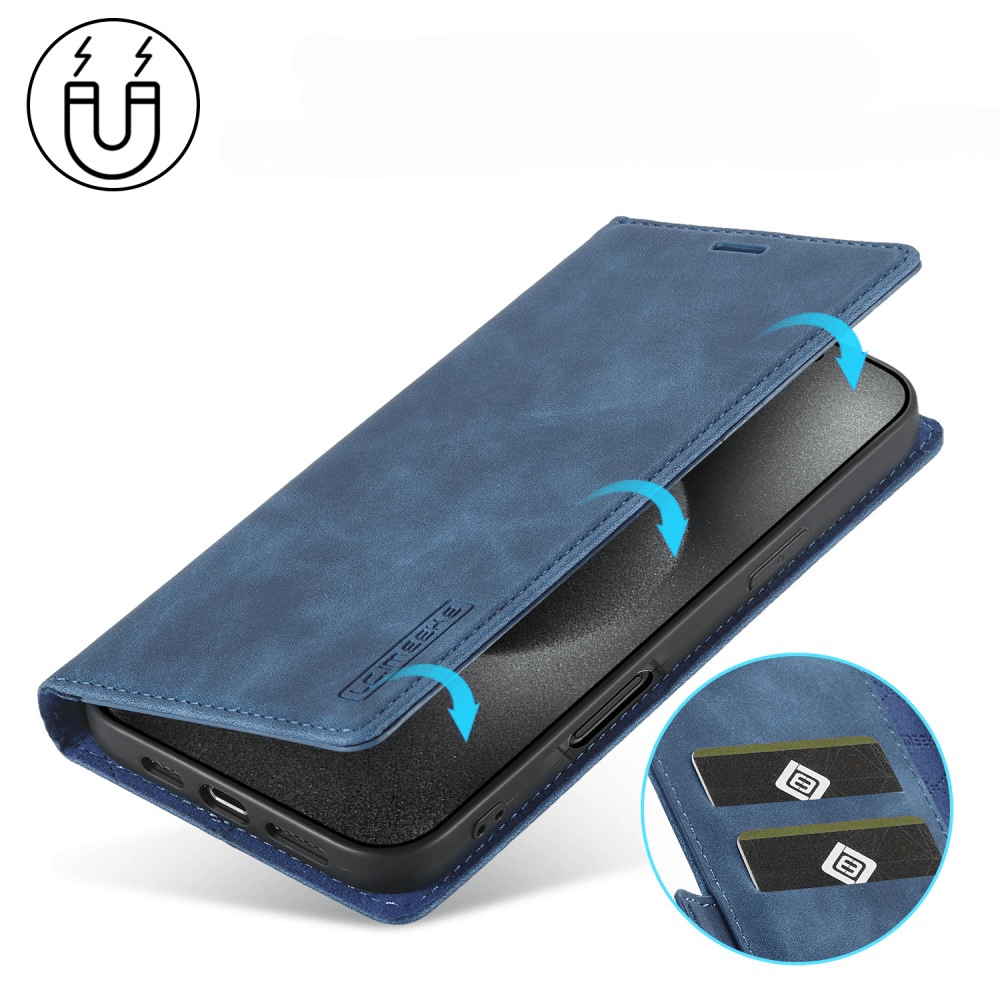 iPhone 16 Pro - LC.IMEEKE Custodia Flip Case Vintage