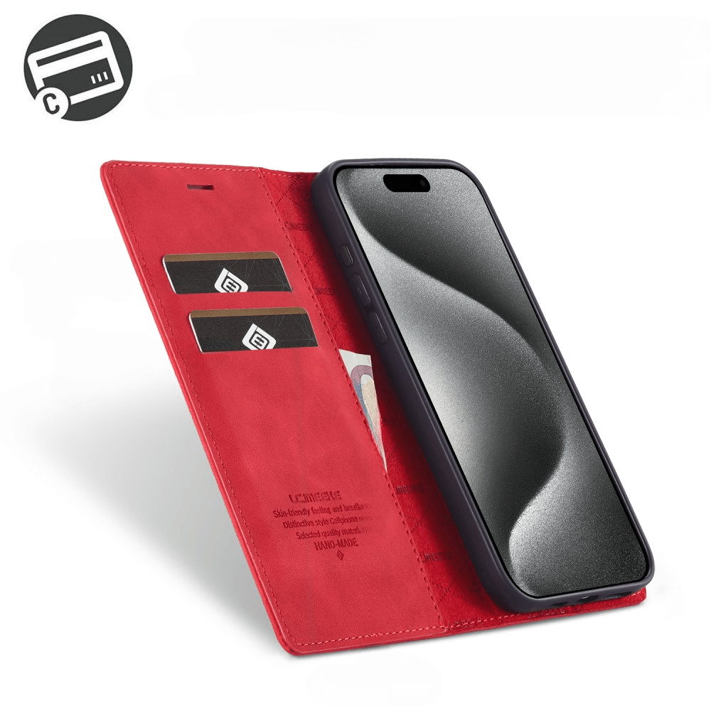 iPhone 16 Pro - LC.IMEEKE Custodia Flip Case Vintage