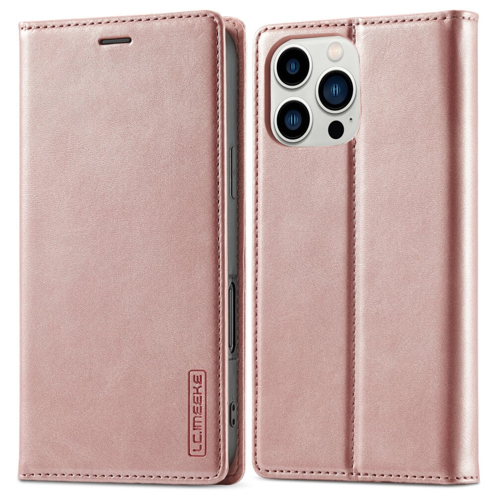 iPhone 16 Pro - LC.IMEEKE Custodia Flip Case Vintage