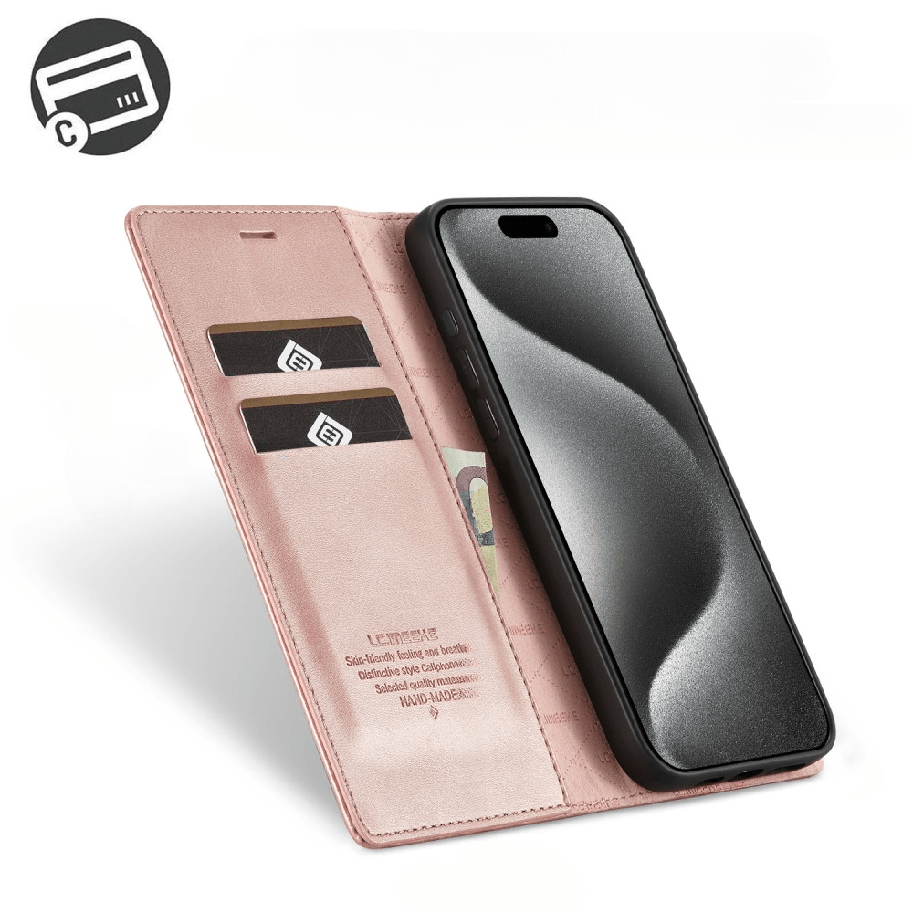 iPhone 16 Pro - LC.IMEEKE Custodia Flip Case Vintage
