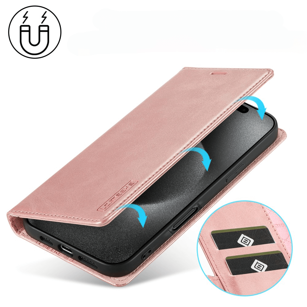 iPhone 16 Pro - LC.IMEEKE Custodia Flip Case Vintage