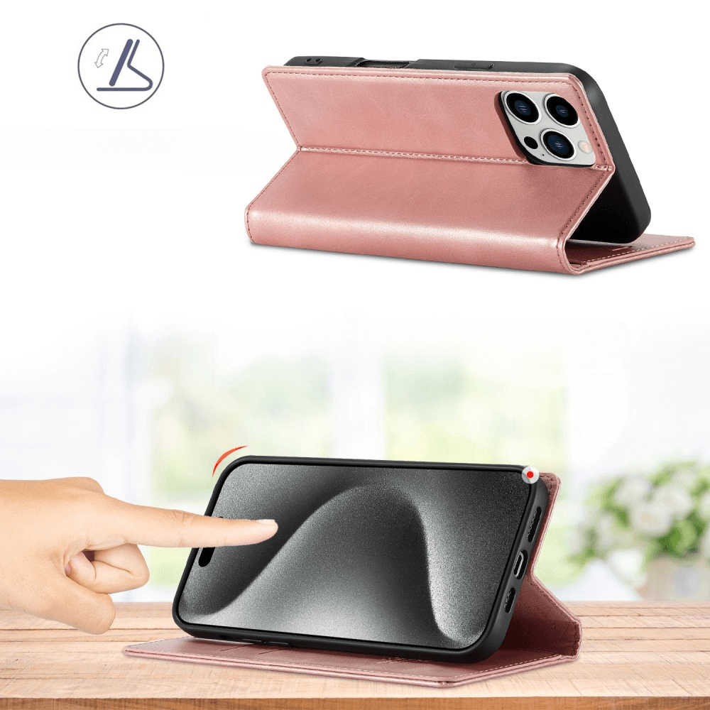 iPhone 16 Pro - LC.IMEEKE Custodia Flip Case Vintage