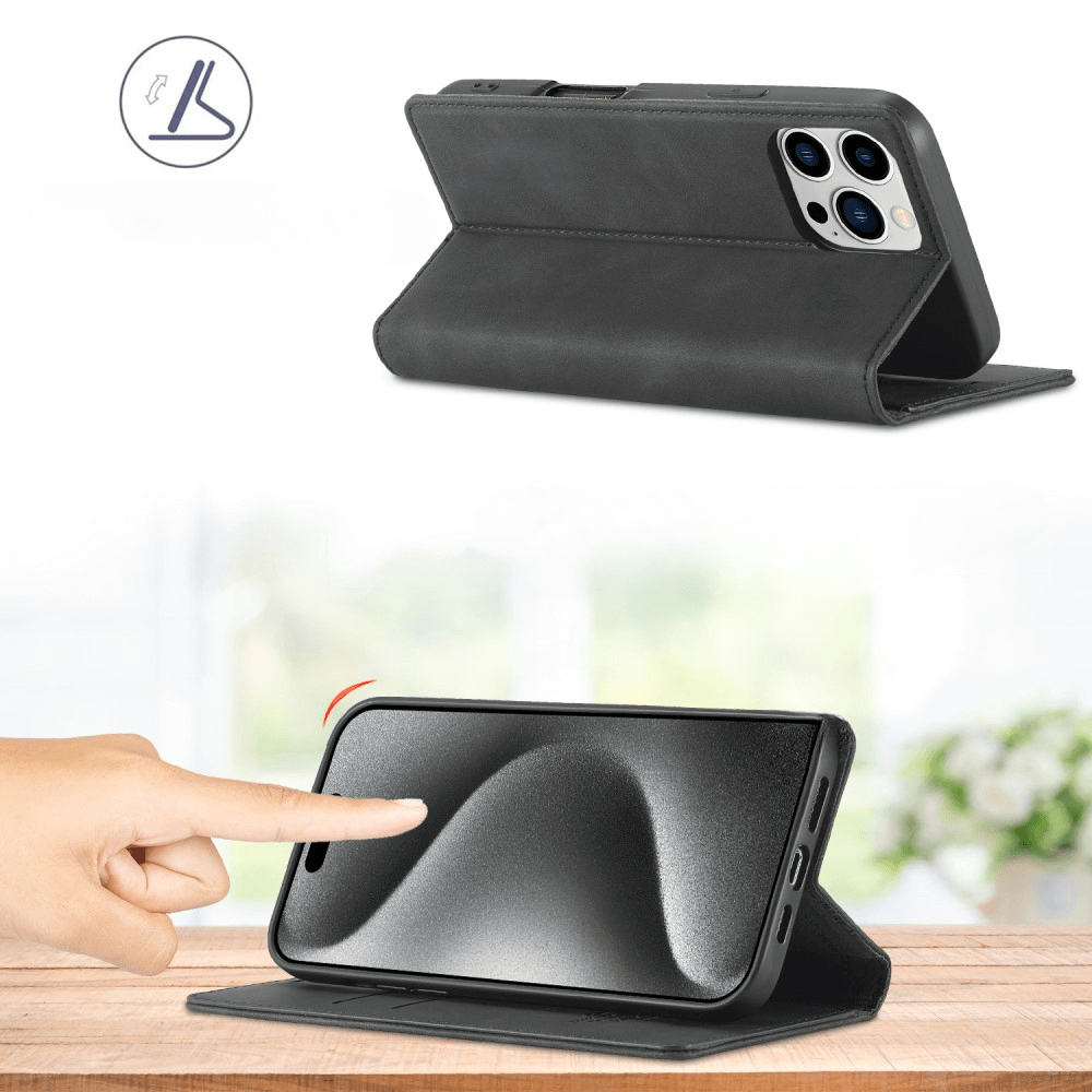 iPhone 16 Pro Max - LC.IMEEKE Custodia Flip Case Vintage