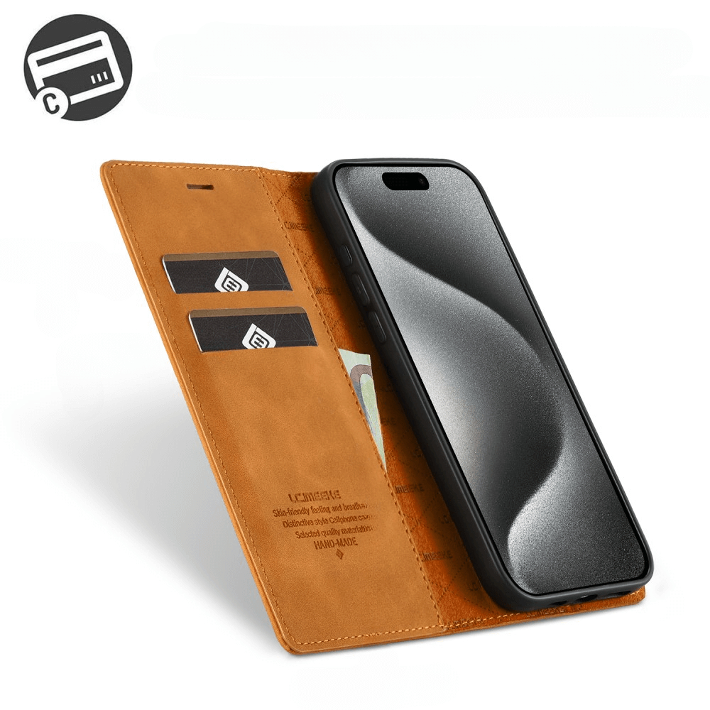 iPhone 16 Pro Max - LC.IMEEKE Custodia Flip Case Vintage