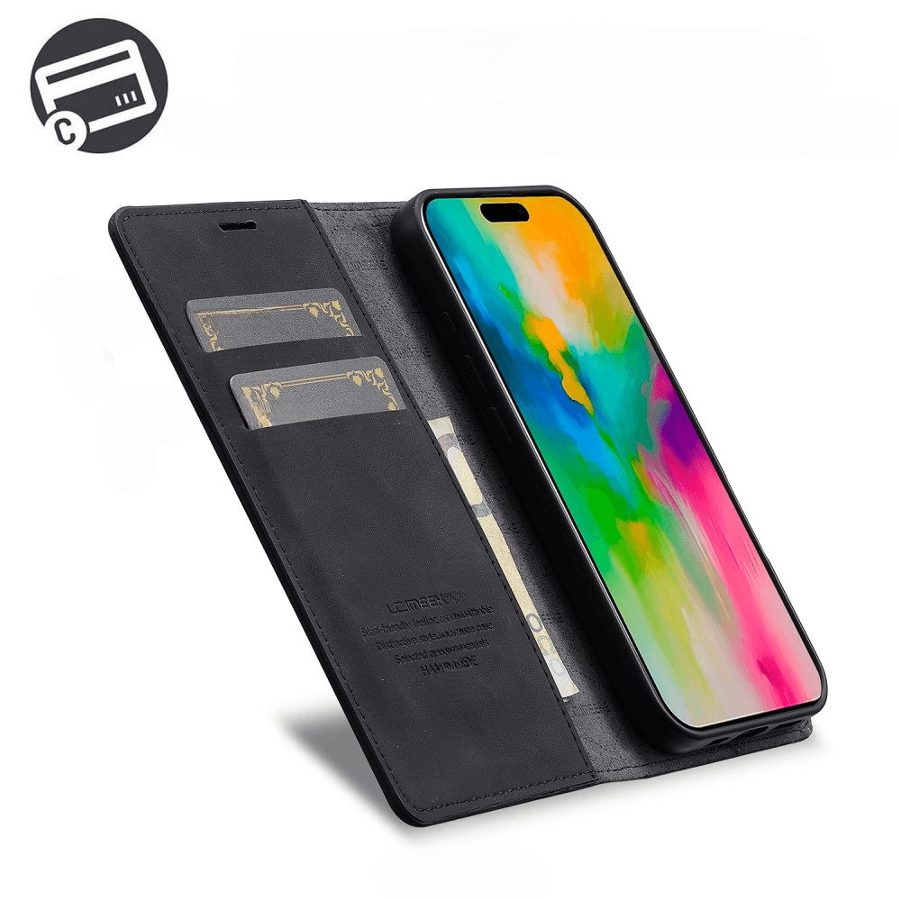 iPhone 16 Plus - LC.IMEEKE Custodia Flip Case Vintage