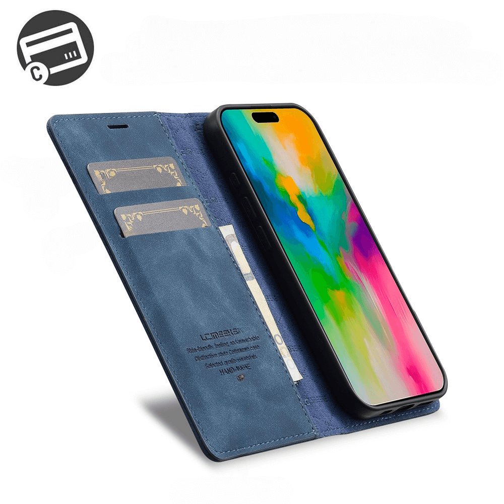 iPhone 16 Plus - LC.IMEEKE Custodia Flip Case Vintage