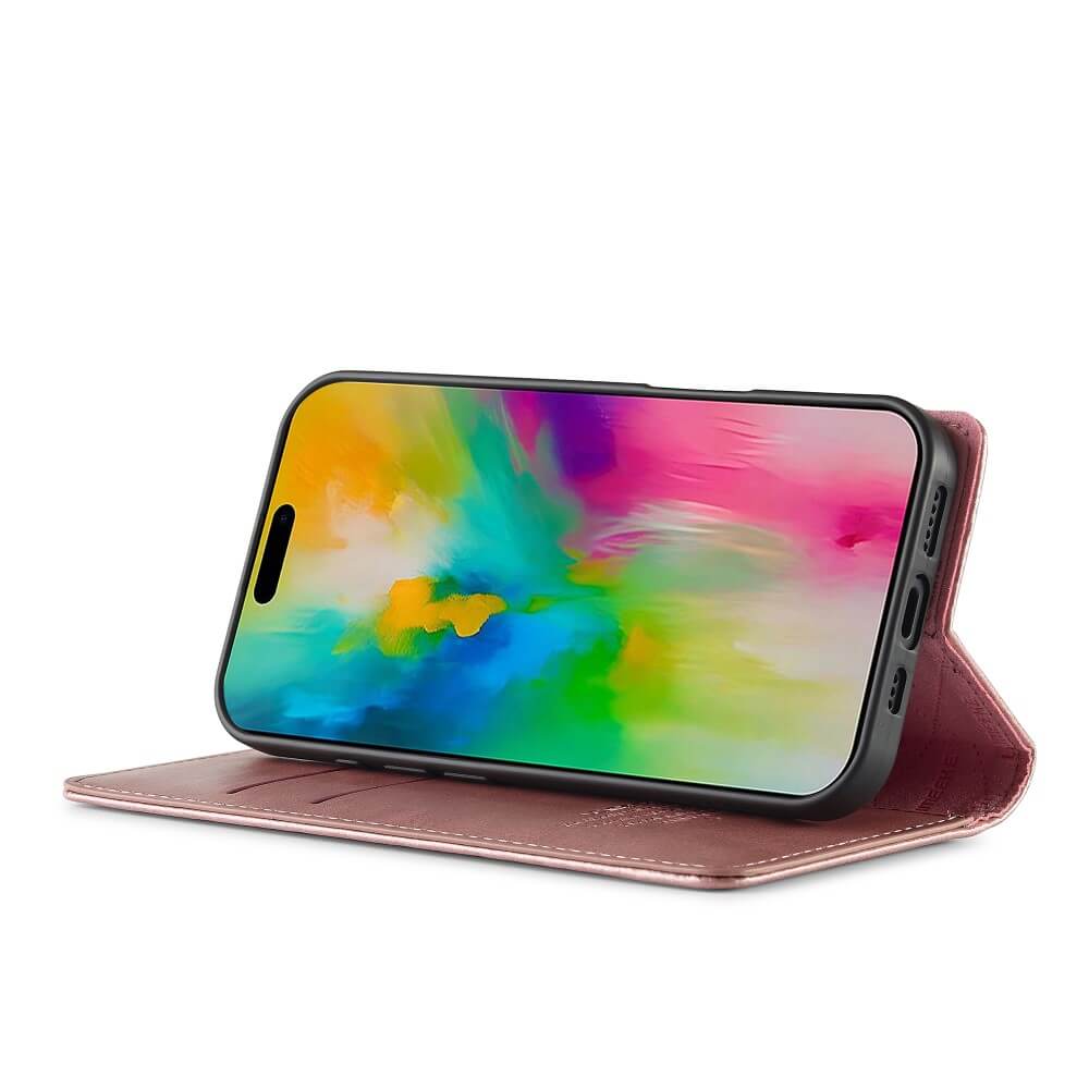 iPhone 16 Plus - LC.IMEEKE Custodia Flip Case Vintage