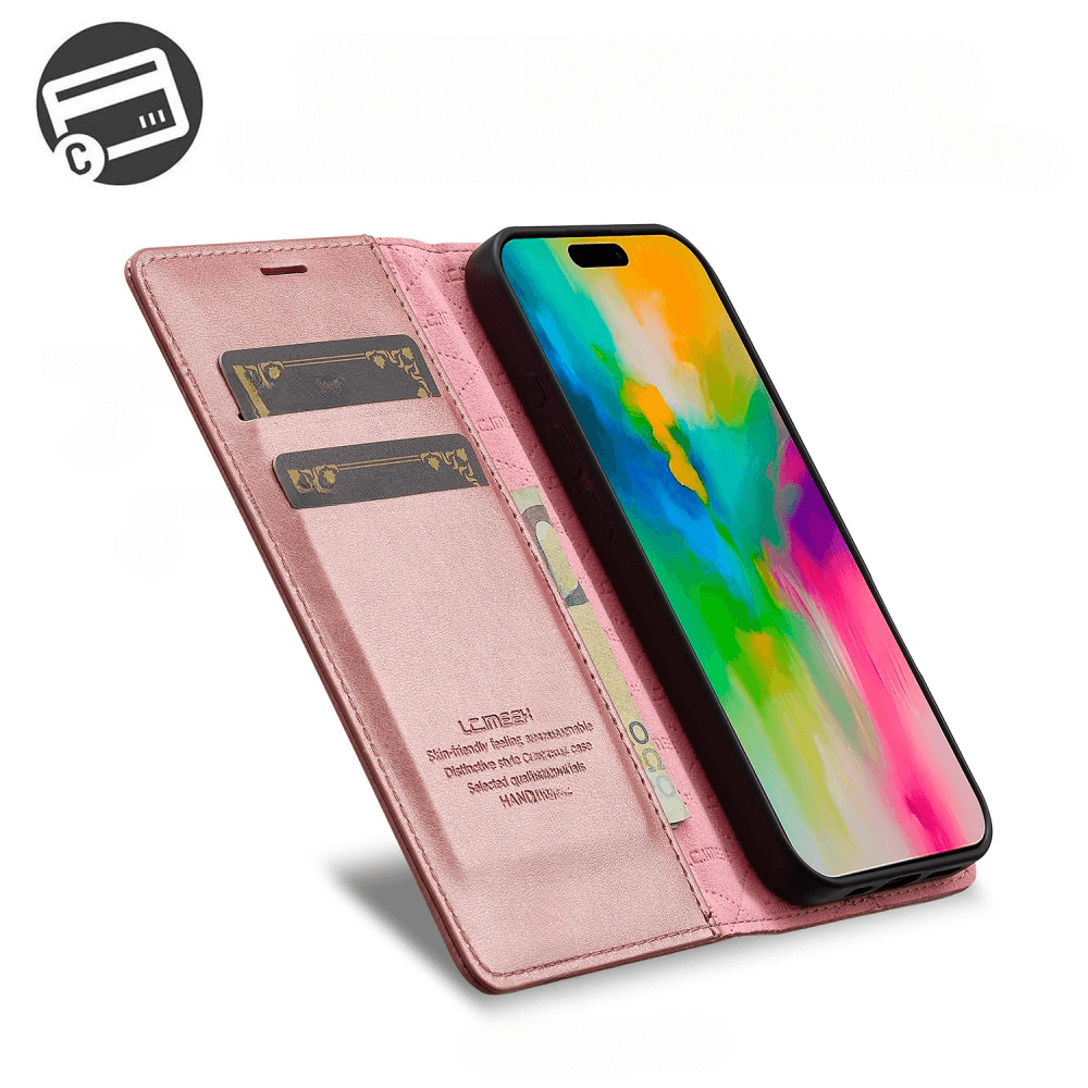 iPhone 16 Plus - LC.IMEEKE Custodia Flip Case Vintage