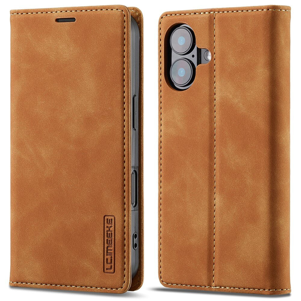 iPhone 16 - LC.IMEEKE Custodia Flip Case Vintage
