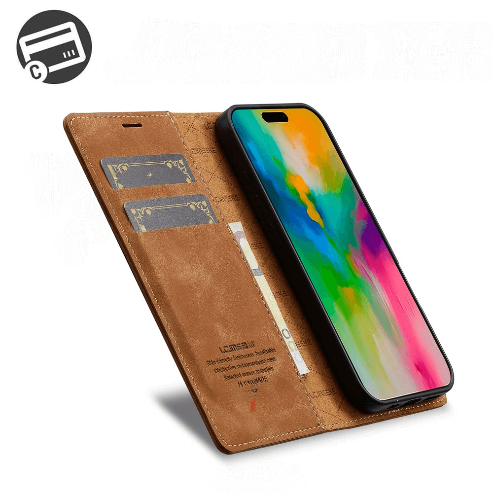 iPhone 16 - LC.IMEEKE Custodia Flip Case Vintage