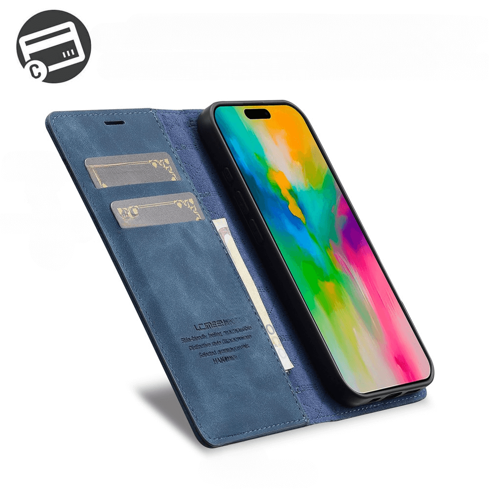 iPhone 16 - LC.IMEEKE Custodia Flip Case Vintage