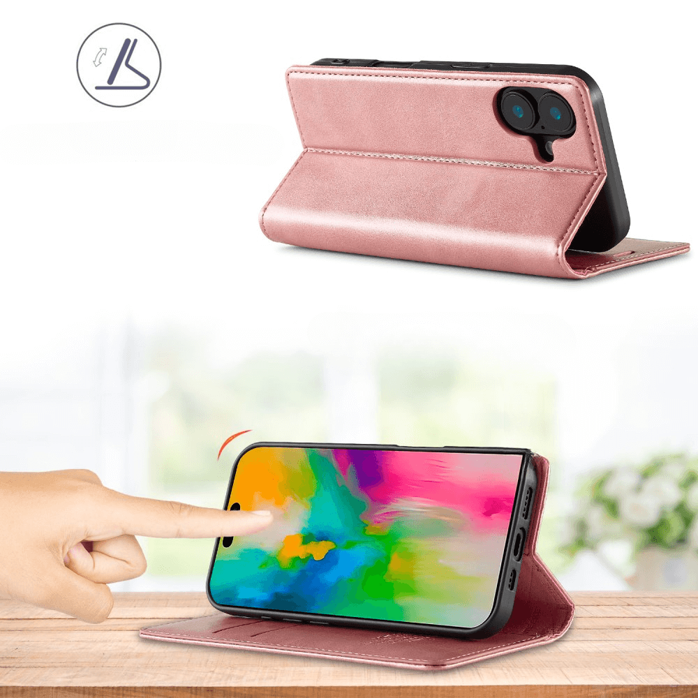 iPhone 16 - LC.IMEEKE Custodia Flip Case Vintage