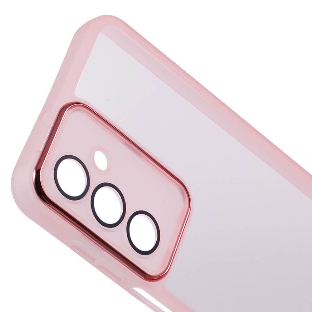 Galaxy A16 - Custodia in gomma con design metallico e protezione della fotocamera