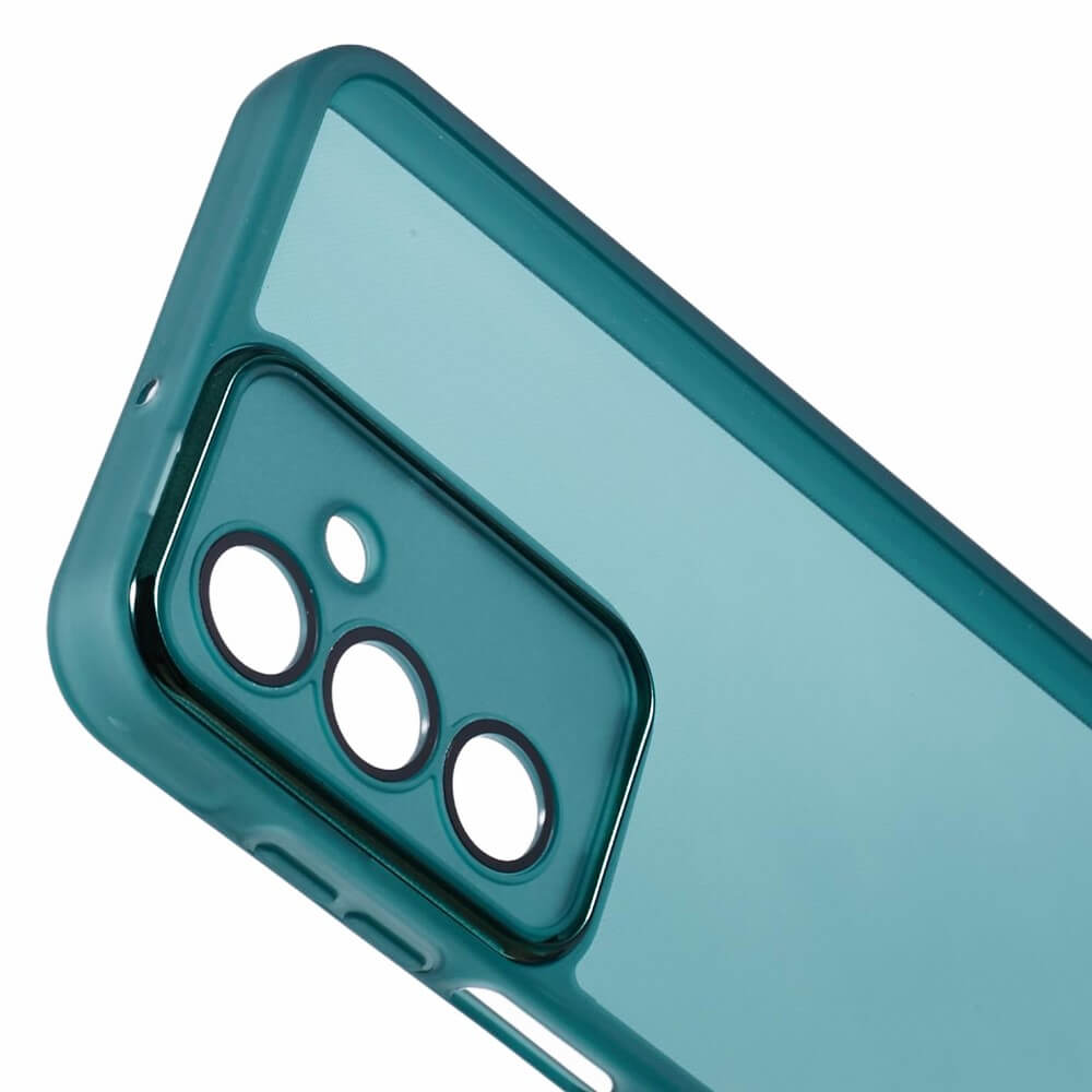 Galaxy A16 - Custodia in gomma con design metallico e protezione della fotocamera