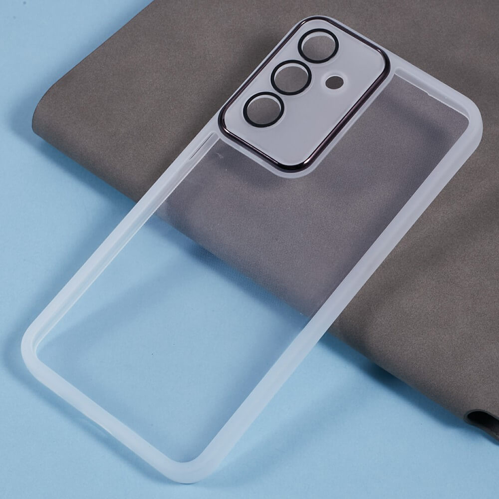 Galaxy A16 - Custodia in gomma con design metallico e protezione della fotocamera