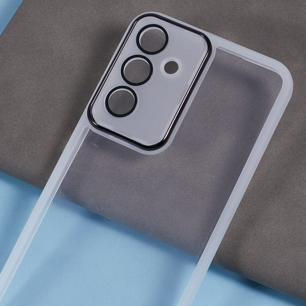 Galaxy A16 - Custodia in gomma con design metallico e protezione della fotocamera