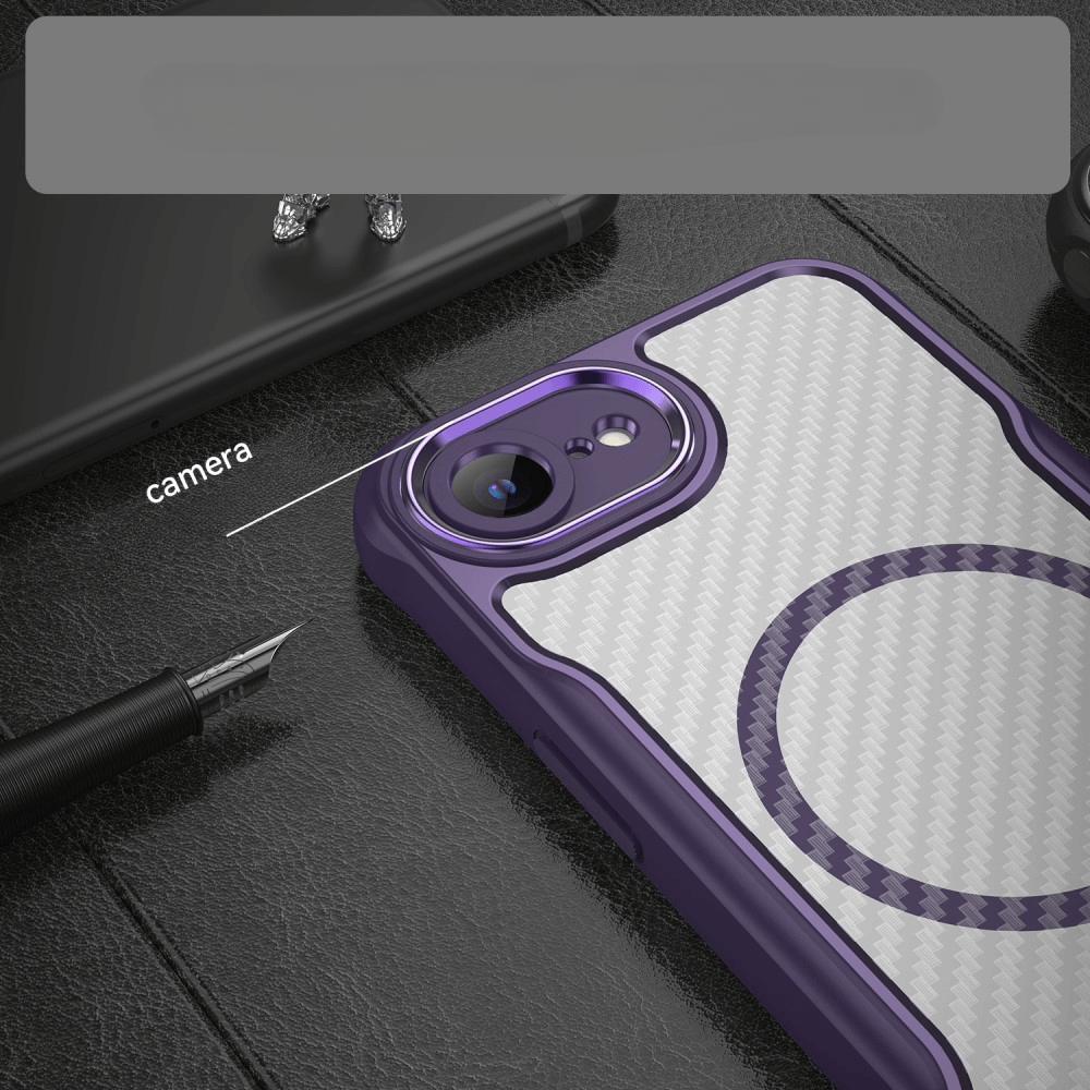 iPhone 16e - Cover protettiva in acrilico con magnete