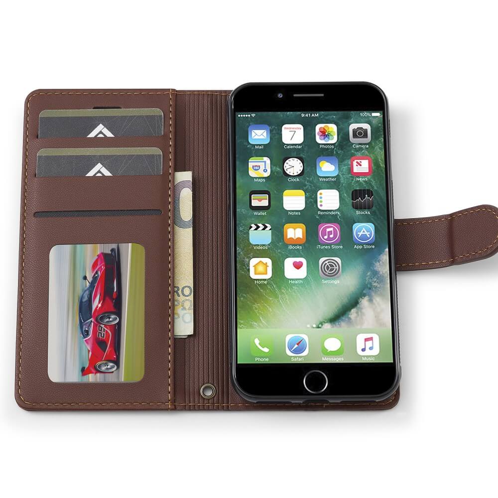 iPhone SE / 8 / 7 - Custodia portafoglio divisibile 2 in 1