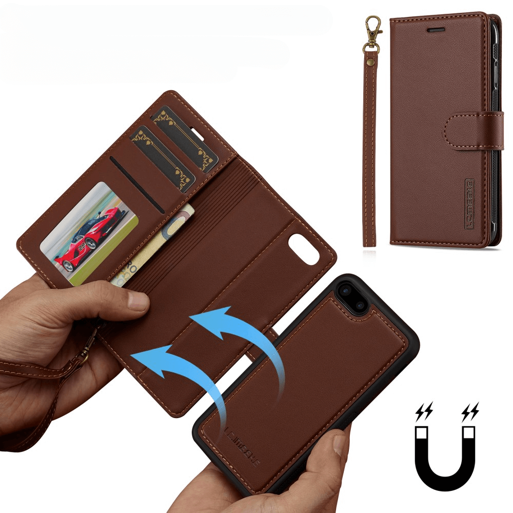 iPhone SE / 8 / 7 - Custodia portafoglio divisibile 2 in 1