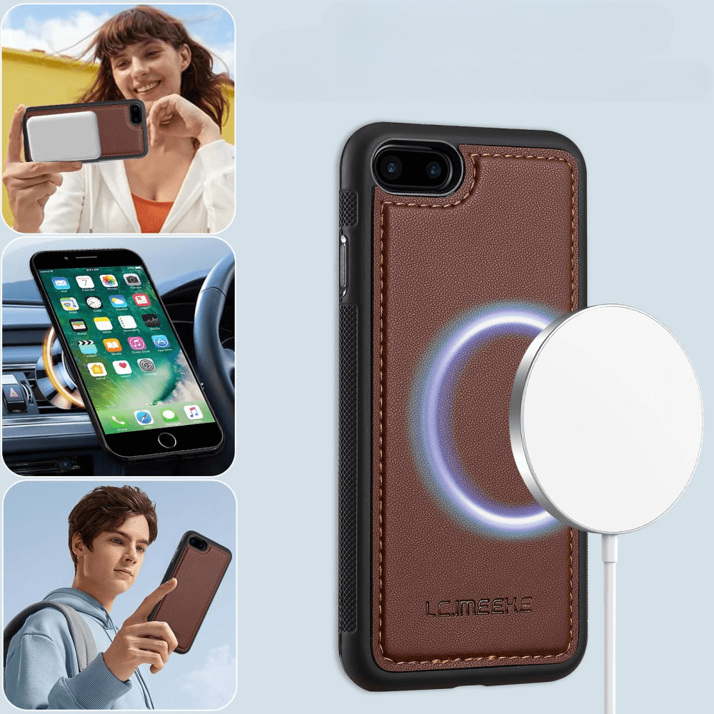 iPhone SE / 8 / 7 - Custodia portafoglio divisibile 2 in 1