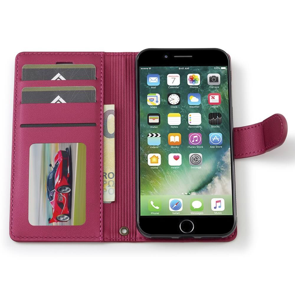 iPhone SE / 8 / 7 - Custodia portafoglio divisibile 2 in 1