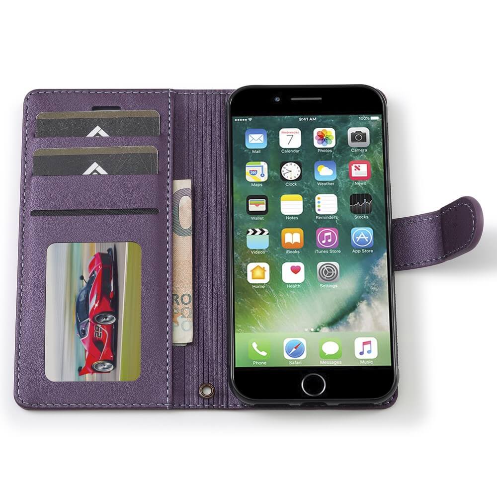 iPhone SE / 8 / 7 - Custodia portafoglio divisibile 2 in 1